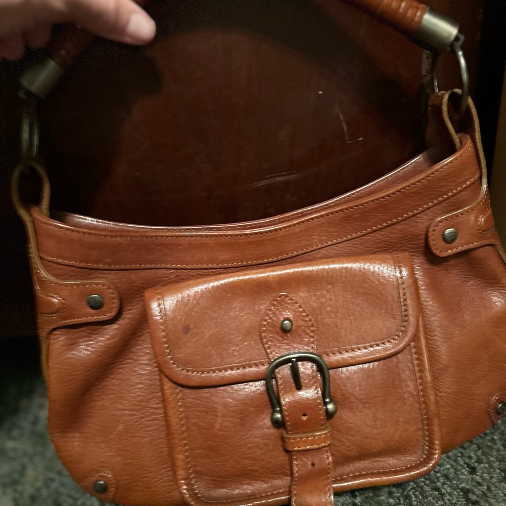 Burberry Tan Leather Satchel